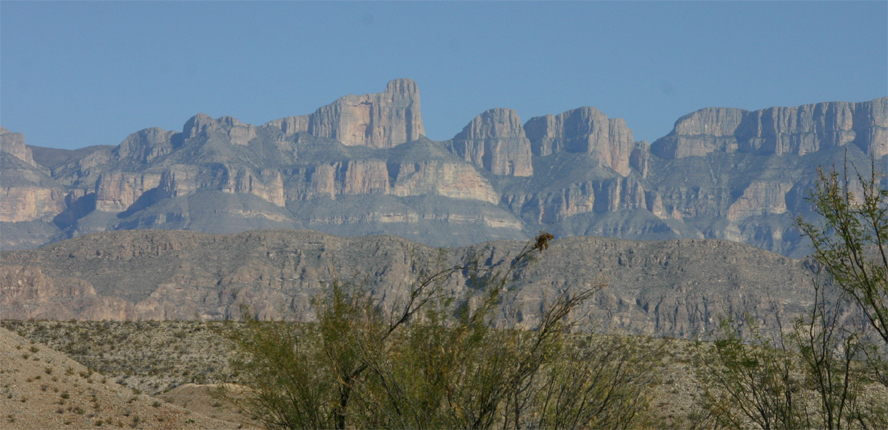 メキシコ側の山並み