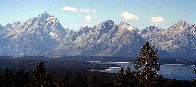 グランドティートンの山々